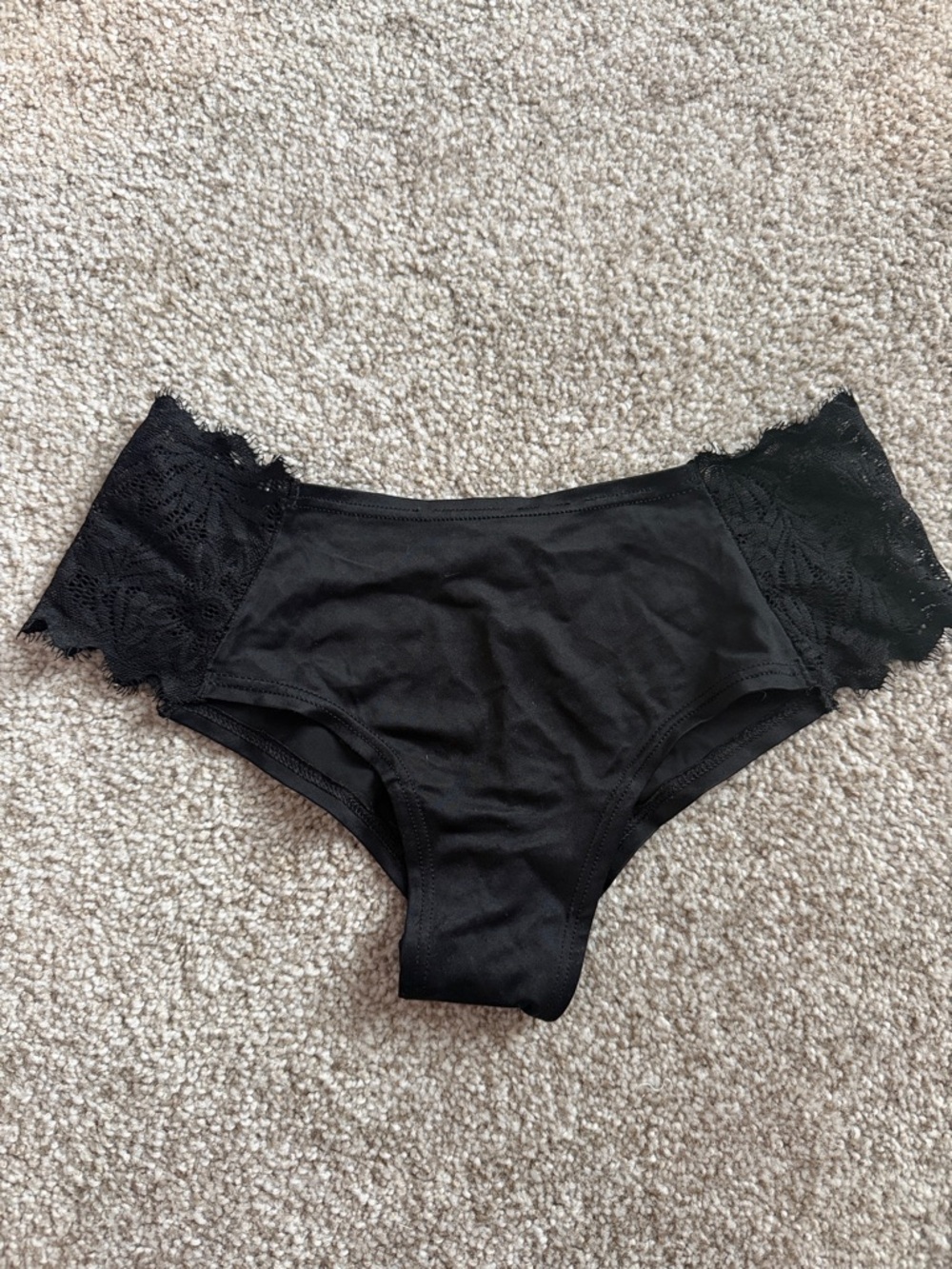 Black Lace-Trim Hipster Panty - Women Intimates
